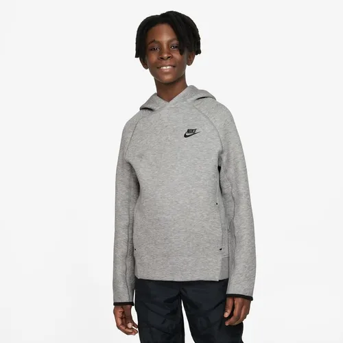 Nike Hoodie NSW Tech Fleece 2023 - Grau/Schwarz Kinder
