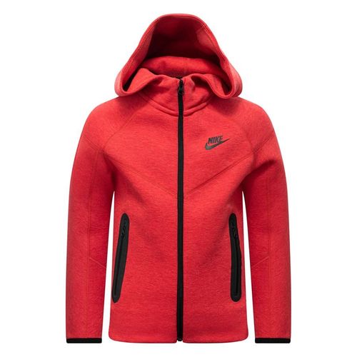 Nike Hoodie NSW Tech Fleece 2023 - Rot/Schwarz Kinder