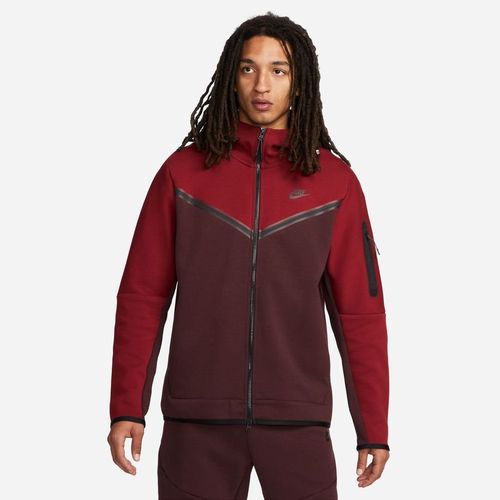 Nike Hoodie NSW Tech Fleece FZ - Burgund/Bordeaux/Schwarz
