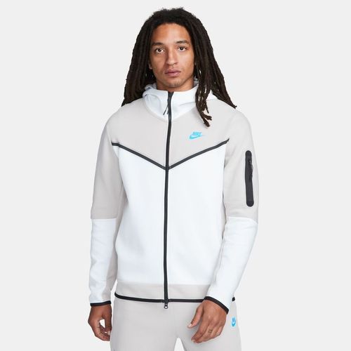 Nike Hoodie NSW Tech Fleece FZ - Weiß/Iron Grau/Baltic Blau