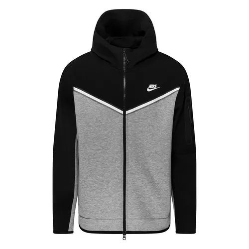 Nike Hoodie NSW Tech Fleece - Schwarz/Grau/Weiß