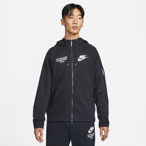 Nike Hoodie NSW Tech Fleece - Schwarz/Weiß