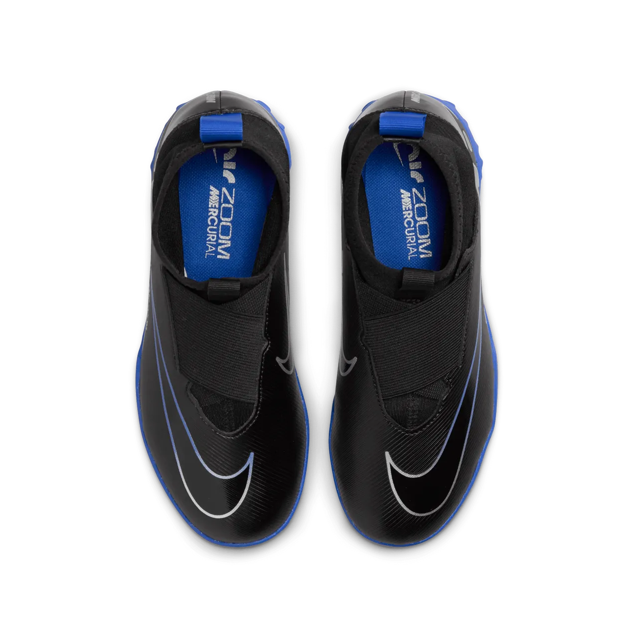 Nike Jr. Mercurial Superfly 9 Academy High-Top-Fußballschuh für Turf für jüngere/ältere Kinder - Schwarz