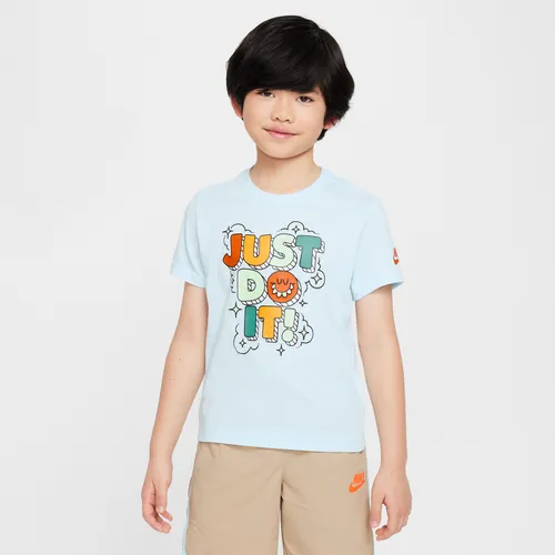 Nike "Just Do It"-Bubble-T-Shirt für jüngere Kinder - Blau