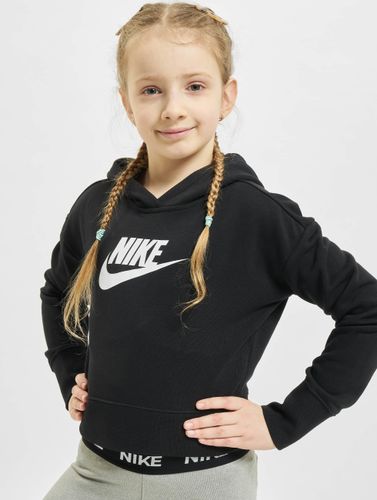 Nike Kinder Hoody Crop in schwarz