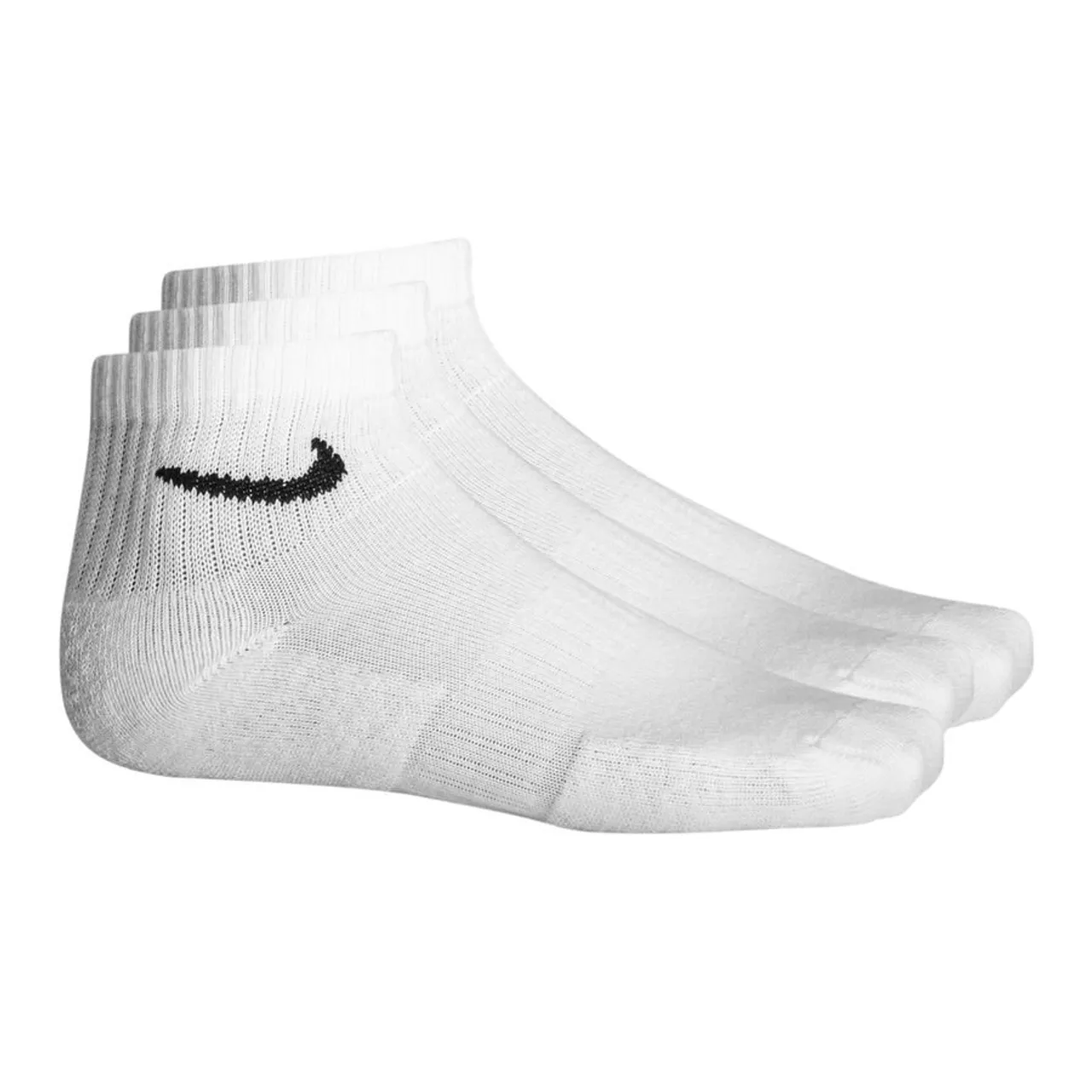 Nike Knöchelsocken Cushion 3er-Pack - Weiß/Schwarz