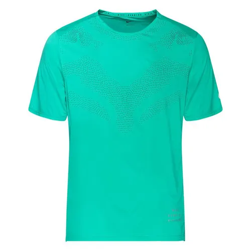 Nike Lauf T-Shirt Division Rise 365 - Grün/Silber