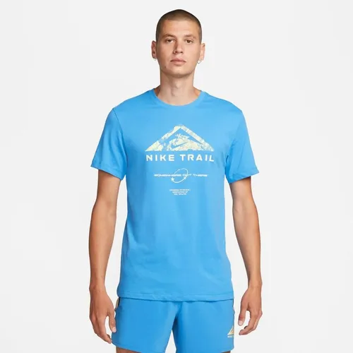 Nike Lauf T-Shirt Dri-FIT Run Trail - Blau