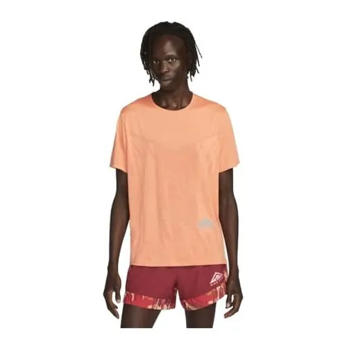 Nike Lauf T-Shirt Dri-FIT Trail Rise 365 - Orange/Weiß