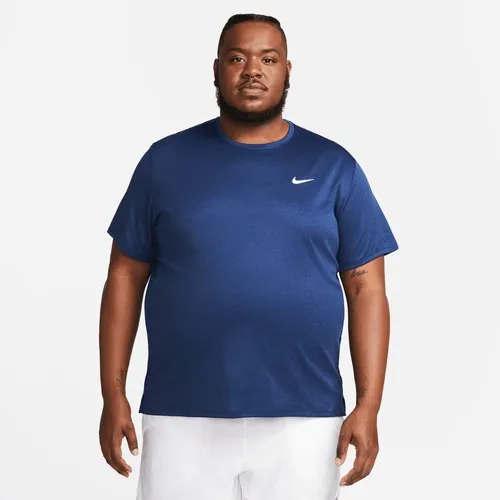 Nike Lauf T-Shirt Dri-FIT UV Miller - Navy/Blau/Silber