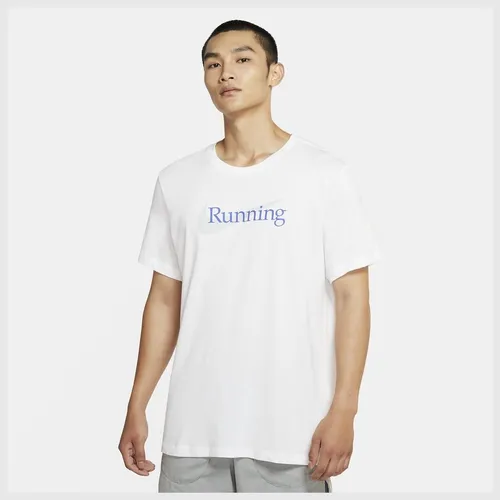 Nike Lauf T-Shirt Dri-FIT - Weiß