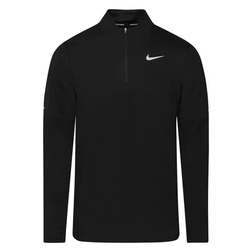 Nike Laufshirt 1/2 Zip Dri-FIT Element - Schwarz/Silber