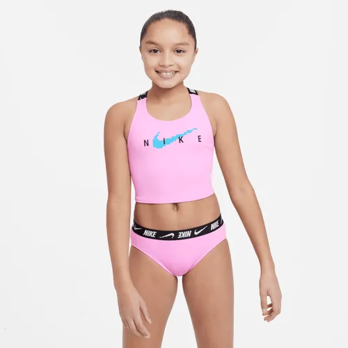 Nike Midkini-Schwimm-Set mit Cross-Back für ältere Kinder (Mädchen) - Pink