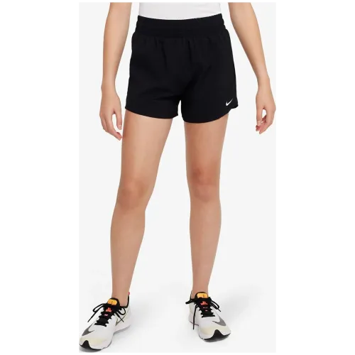 Nike One Dri-Fit High-Waisted Woven Training Mädchen schwarz