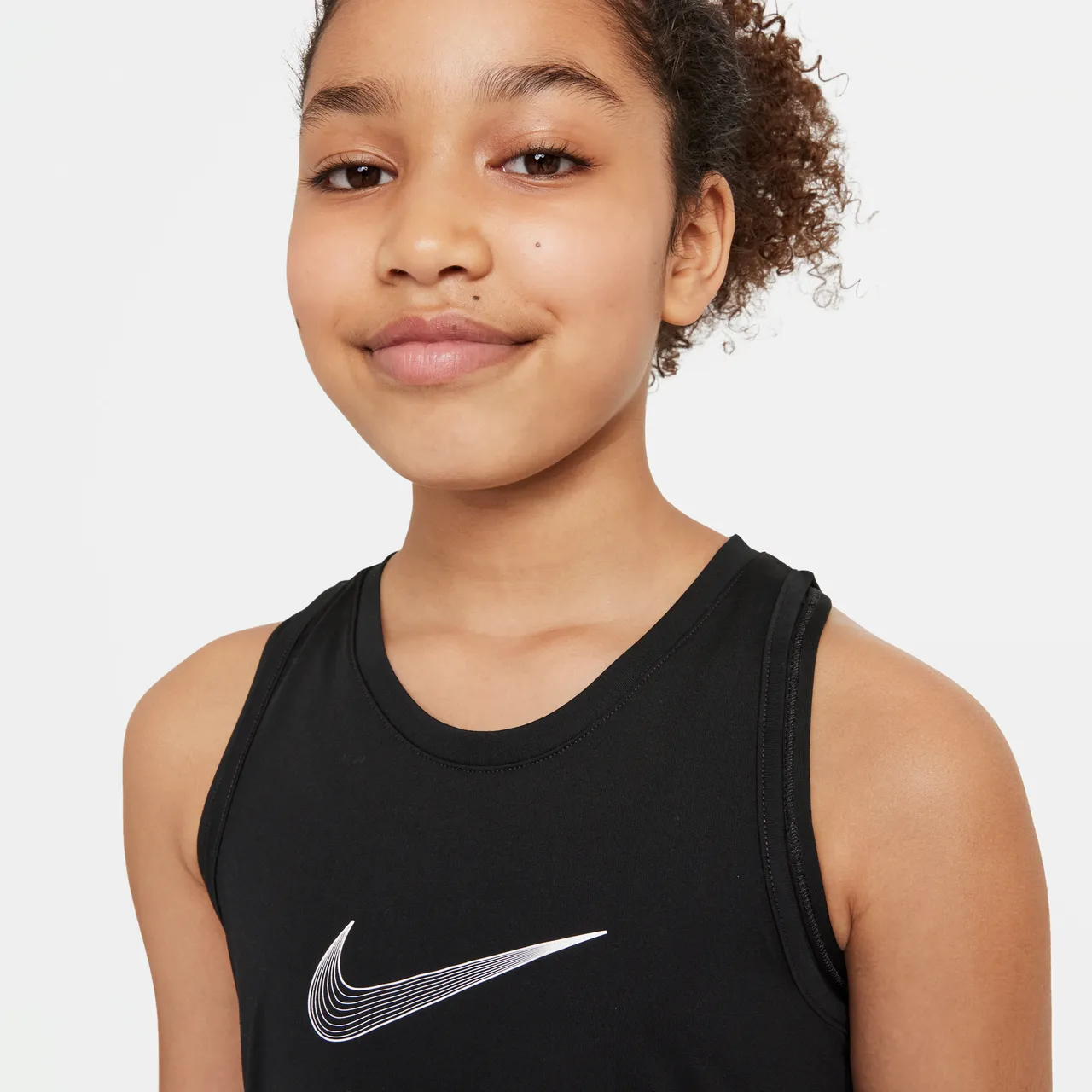 Nike One Dri-FIT Trainings-Tanktop für ältere Kinder (Mädchen) - Schwarz