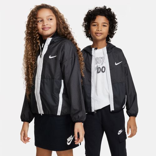 Nike Outdoor Play extragroße Web-Jacke für ältere Kinder (Mädchen) - Schwarz