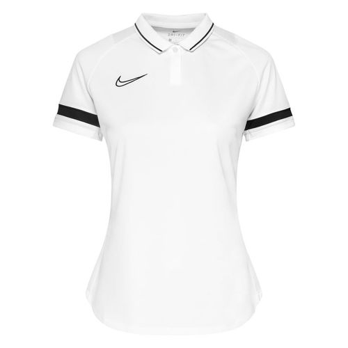 Nike Polo Dri-FIT Academy 21 - Weiß/Schwarz Damen