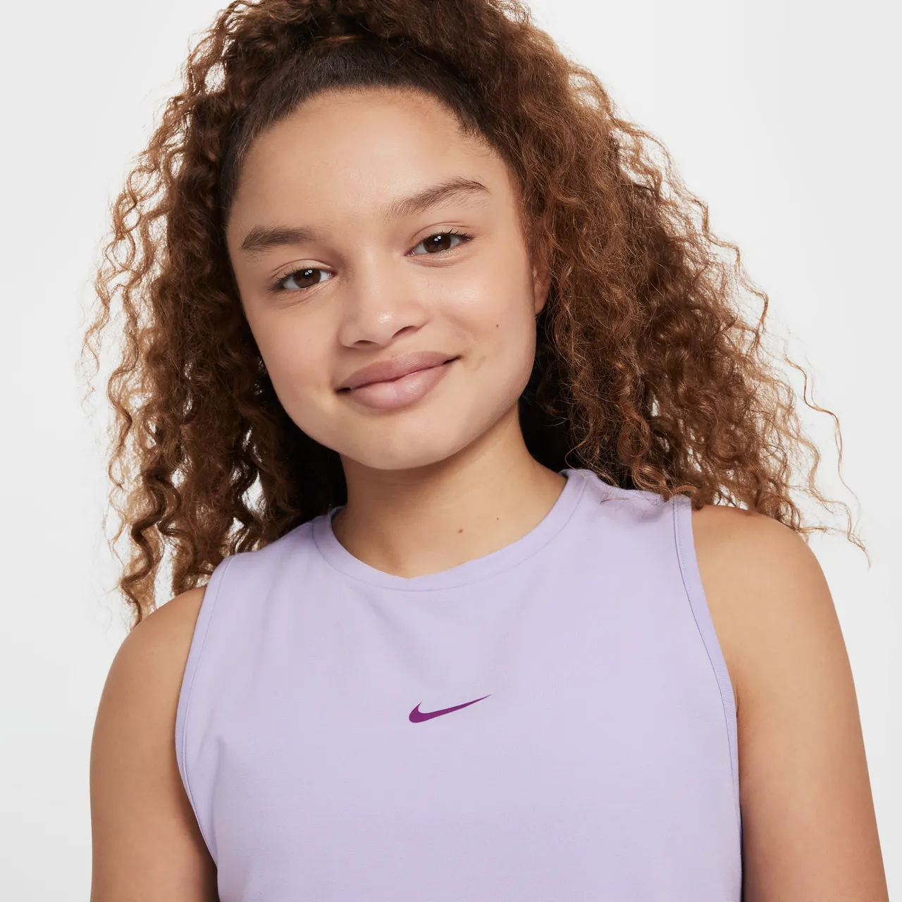Nike Pro Dri-FIT Trainings-Tanktop für Mädchen - Lila
