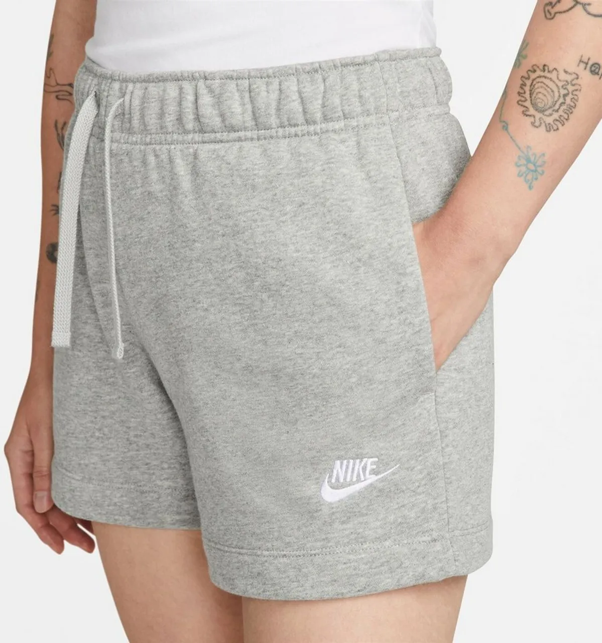 Nike Shorts Nike Sportswear Club Fleece Shorts Damen kurze Hose hellgrau