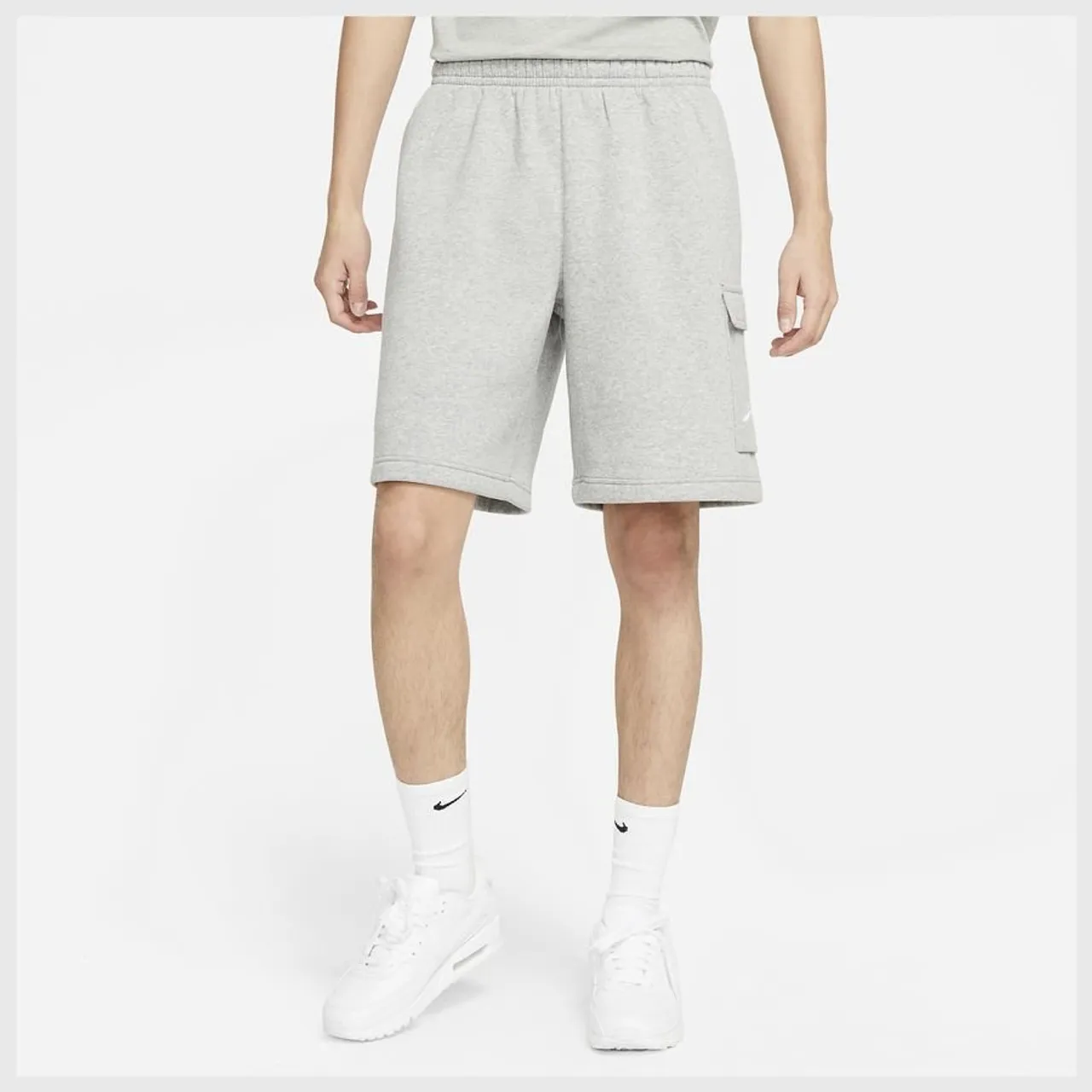 Nike Shorts NSW Club Cargo - Grau/Silber/Weiß