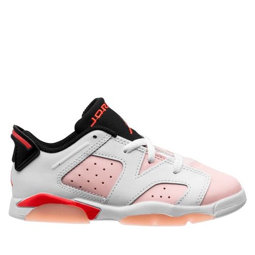 Nike Sneaker Air Jordan 6 Retro Low - Weiß/Grau/Rot Kinder