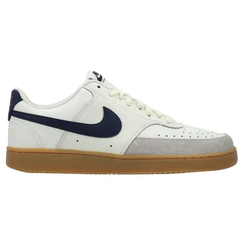 Nike Sneaker Court Vision Low - Weiß/Navy/Gum Light Brown