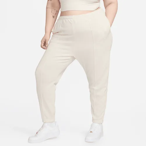 Nike Sportswear Chill Terry French-Terry-Trainingshose mit hohem Taillenbund und schmaler Passform für Damen (große Größen) - Braun