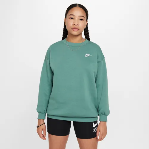 Nike Sportswear Club Fleece extragroßes Sweatshirt für ältere Kinder (Mädchen) - Grün