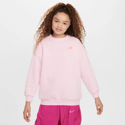 Nike Sportswear Club Fleece extragroßes Sweatshirt für ältere Kinder (Mädchen) - Pink