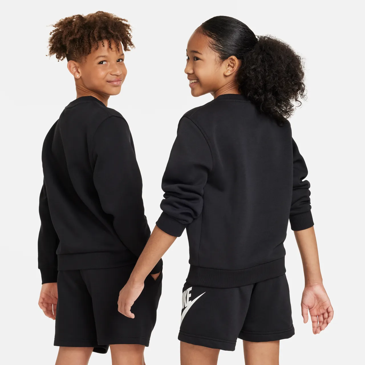 Nike Sportswear Club Fleece Sweatshirt für ältere Kinder - Schwarz