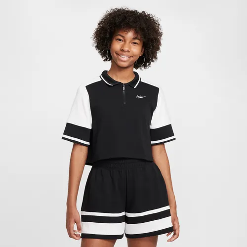 Nike Sportswear Crop Top für Mädchen - Schwarz