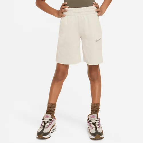 Nike Sportswear Dri-FIT Fleece-Shorts für ältere Kinder (Mädchen) - Grau