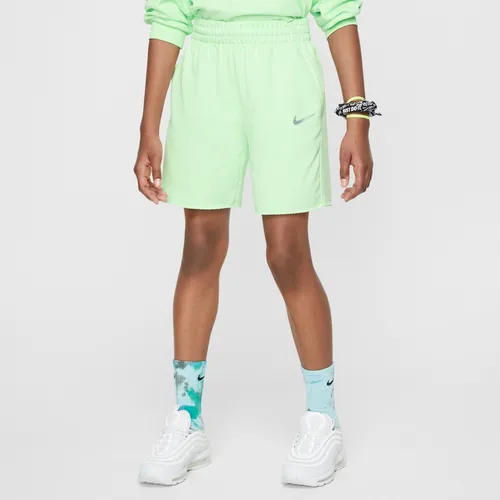 Nike Sportswear Dri-FIT Fleece-Shorts für ältere Kinder (Mädchen) - Grün
