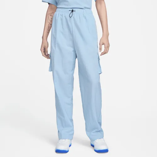 Nike Sportswear Essential Cargo-Webhose mit hohem Bund für Damen - Blau