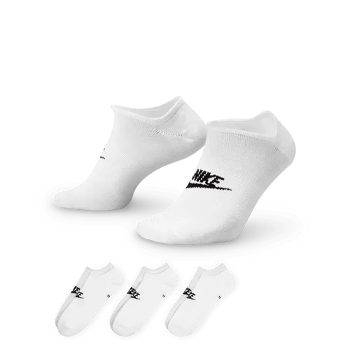 Nike Sportswear Everyday Essential No-Show-Socken (3 Paar) - Weiß