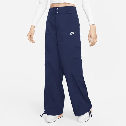 Nike Sportswear extragroße Cargo-Webhose mit hohem Bund für Damen - Blau
