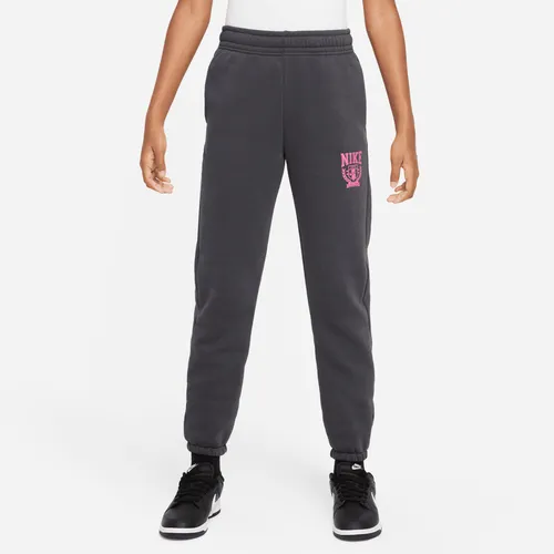 Nike Sportswear extragroße Fleece-Hose für ältere Kinder (Mädchen) - Grau