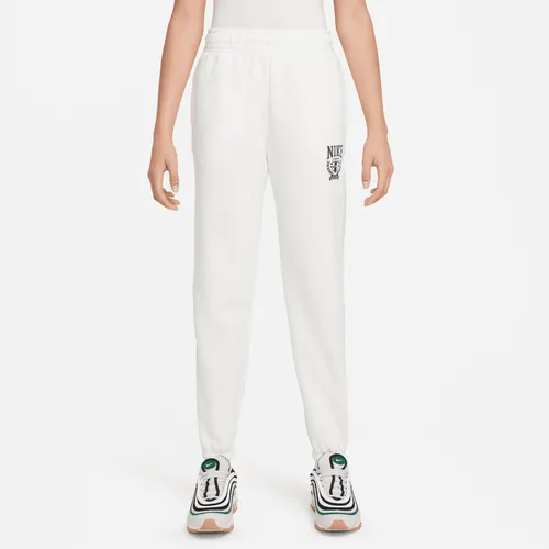 Nike Sportswear extragroße Fleece-Hose für ältere Kinder (Mädchen) - Weiß