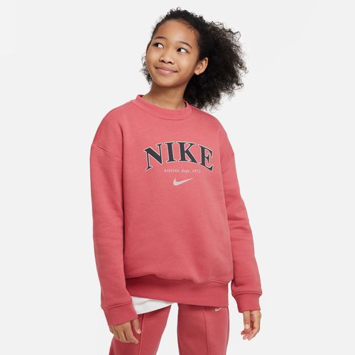 Nike Sportswear extragroßes Sweatshirt für ältere Kinder (Mädchen) - Rot