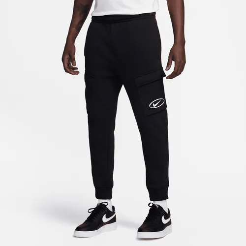 Nike Sportswear Fleece-Cargohose für Herren - Schwarz