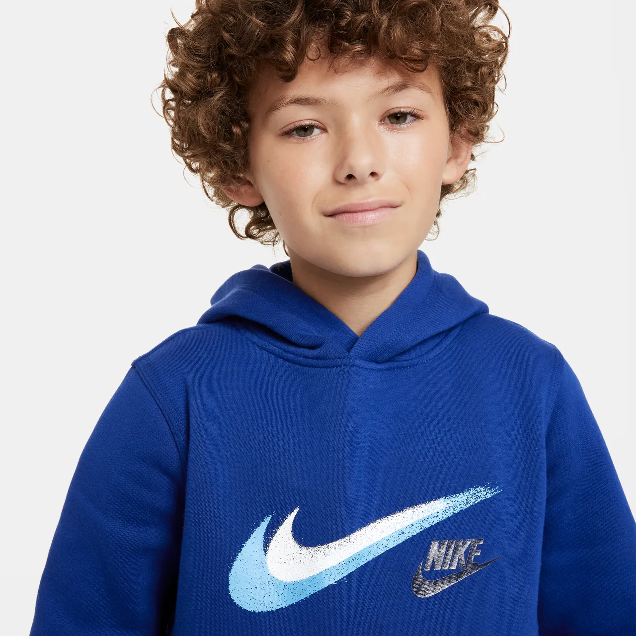Nike Sportswear Fleece-Hoodie mit Grafik für ältere Kinder (Jungen) - Blau