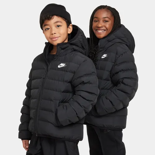 Nike Sportswear Lightweight Synthetic Fill lockere Jacke mit Kapuze für ältere Kinder - Schwarz
