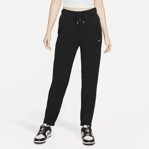 Nike Sportswear Modern Fleece French-Terry-Hose mit hohem Taillenbund für Damen - Schwarz