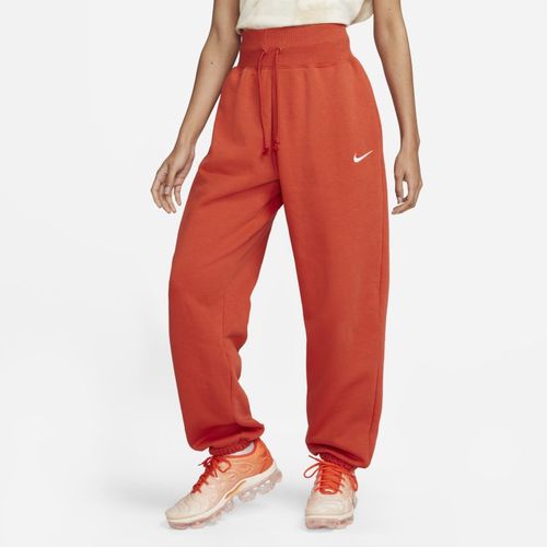 Nike Sportswear Phoenix Fleece extragroße Trainingshose mit hohem Taillenbund für Damen - Orange