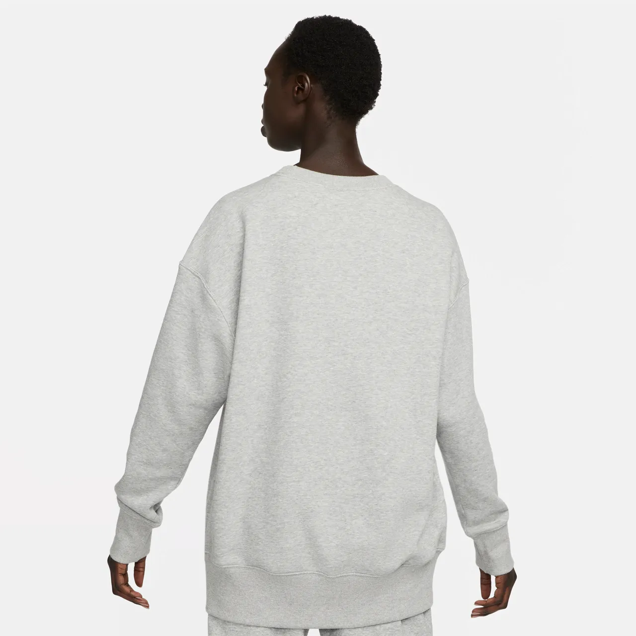 Nike Sportswear Phoenix Fleece Oversize-Damen-Sweatshirt mit Rundhalsausschnitt - Grau