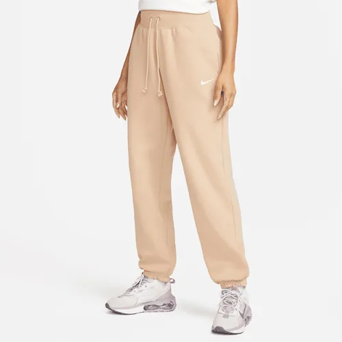 Nike Sportswear Phoenix Fleece Oversize-Trainingshose mit hohem Taillenbund für Damen - Braun