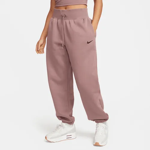Nike Sportswear Phoenix Fleece Oversize-Trainingshose mit hohem Taillenbund für Damen - Lila
