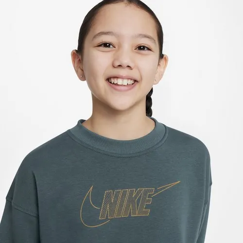 Nike Sportswear Sweatshirt CLUB FLEECE BIG KIDS' (GIRLS) CREWNECK TOP