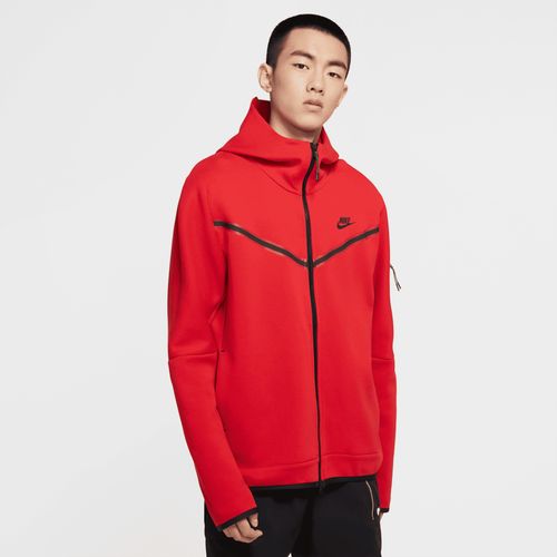 Nike Sportswear Tech Fleece Herren-Kapuzenjacke - Rot