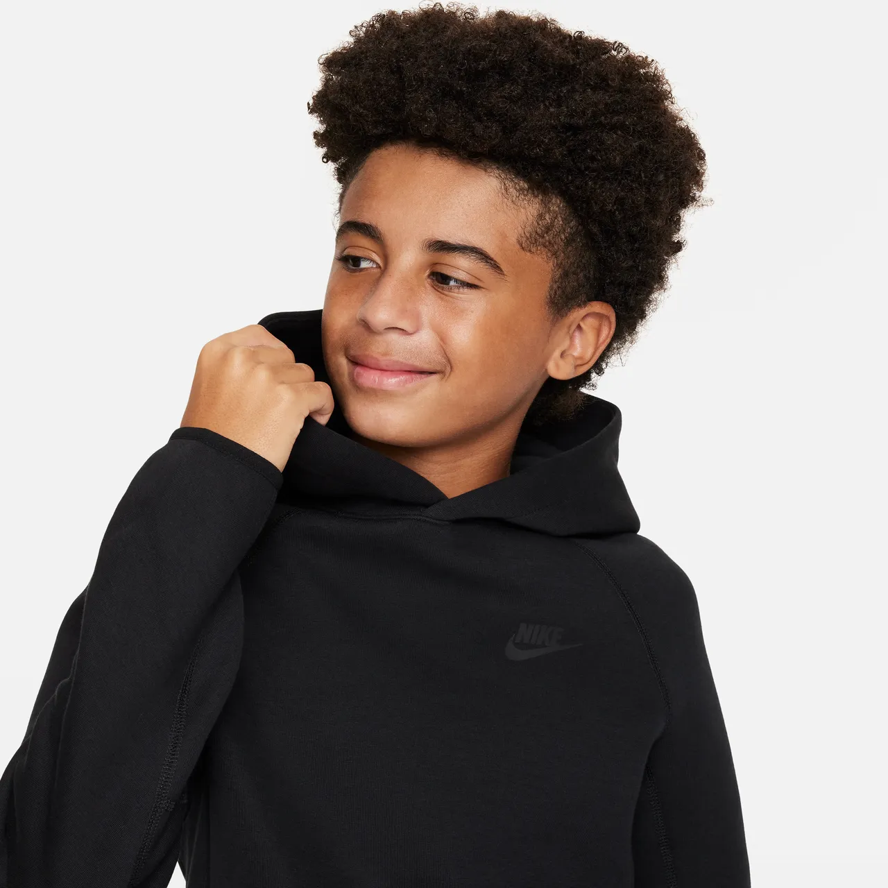 Nike Sportswear Tech Fleece Hoodie für ältere Kinder (Jungen) - Schwarz